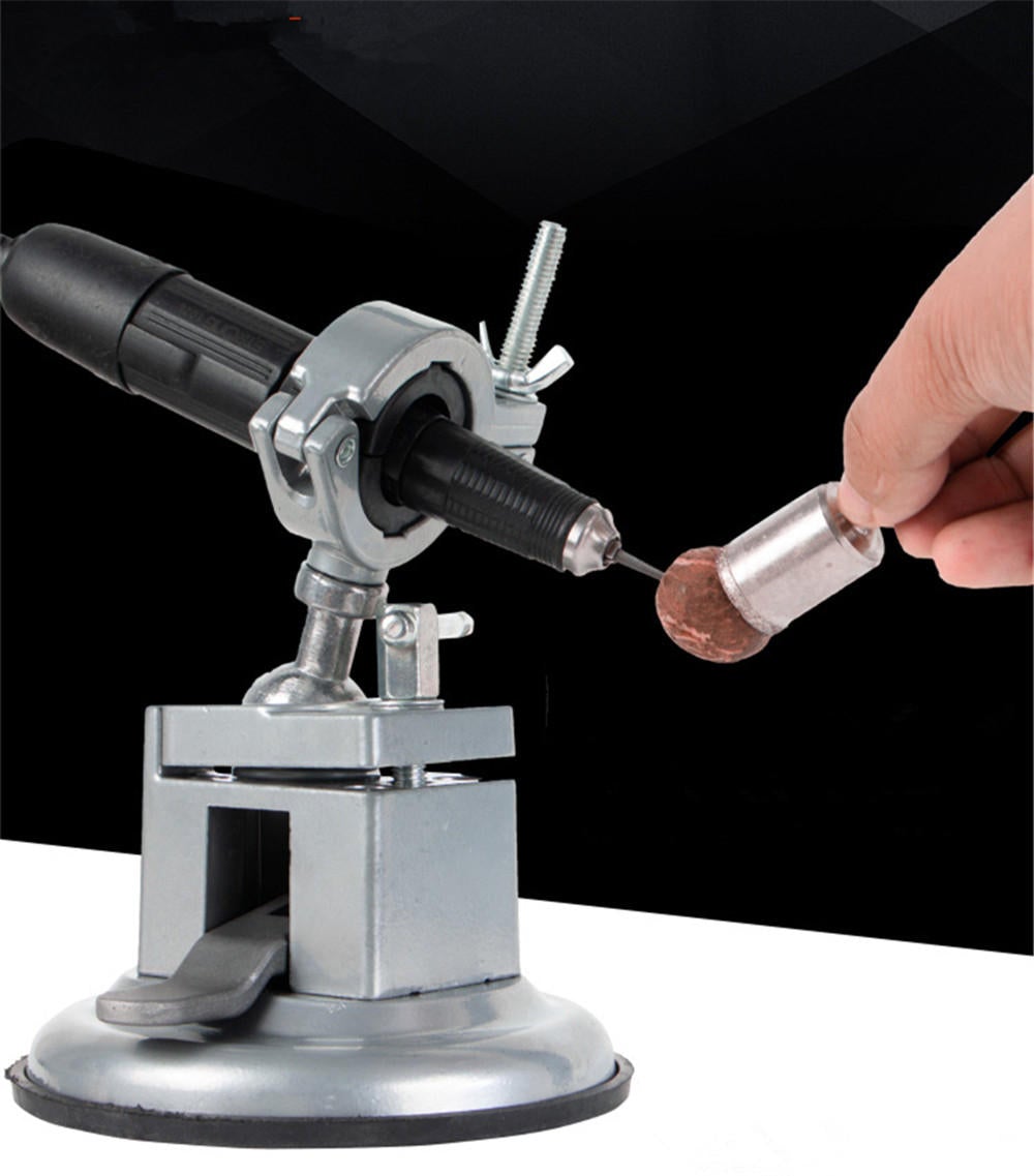 Sucktion Type Round/Flat Aluminum 360 Clamp-on Table Vise Bench Grinder Holder Electric Drill Universal Rotating Pliers Tool