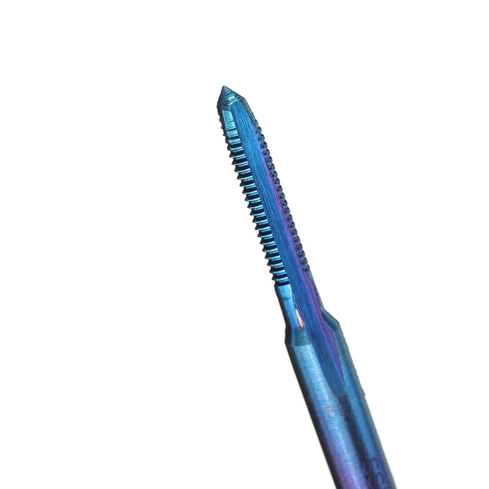 M1-1.8 Nano Blue Coated Metric Thread Tap Straight Flute Machine HSS Screw