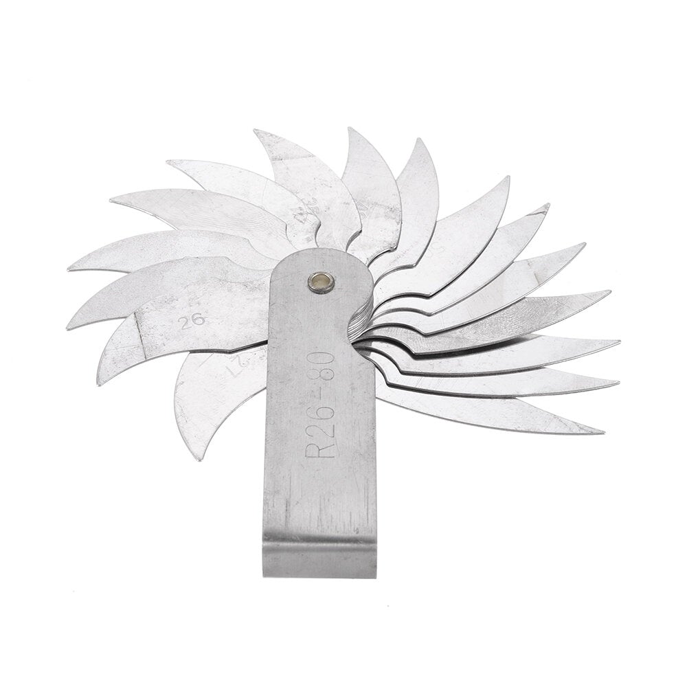 R26-80mm Radius Gauge External Internal Concave Convex Measuring Gauging Tool
