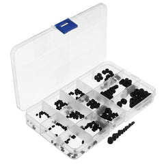 240Pcs M3-M8 Grub Screw Carbon Steel Hex Socket Allen Head Set Screw