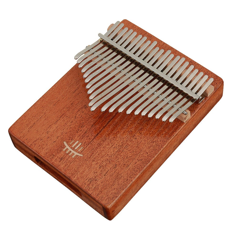 21 Keys Thumb Piano Wooden Professional Kalimba Bottom Hole Mahogany Musical Instrument for Beginner