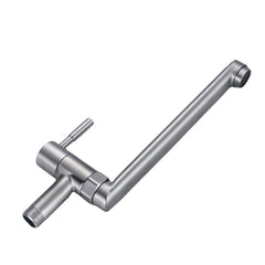 Wall Mount Kitchen Single Cold Faucet 304 Stainless Steel Into The Pool Fast Open With Long Tap Bocks Mop Washing Machine