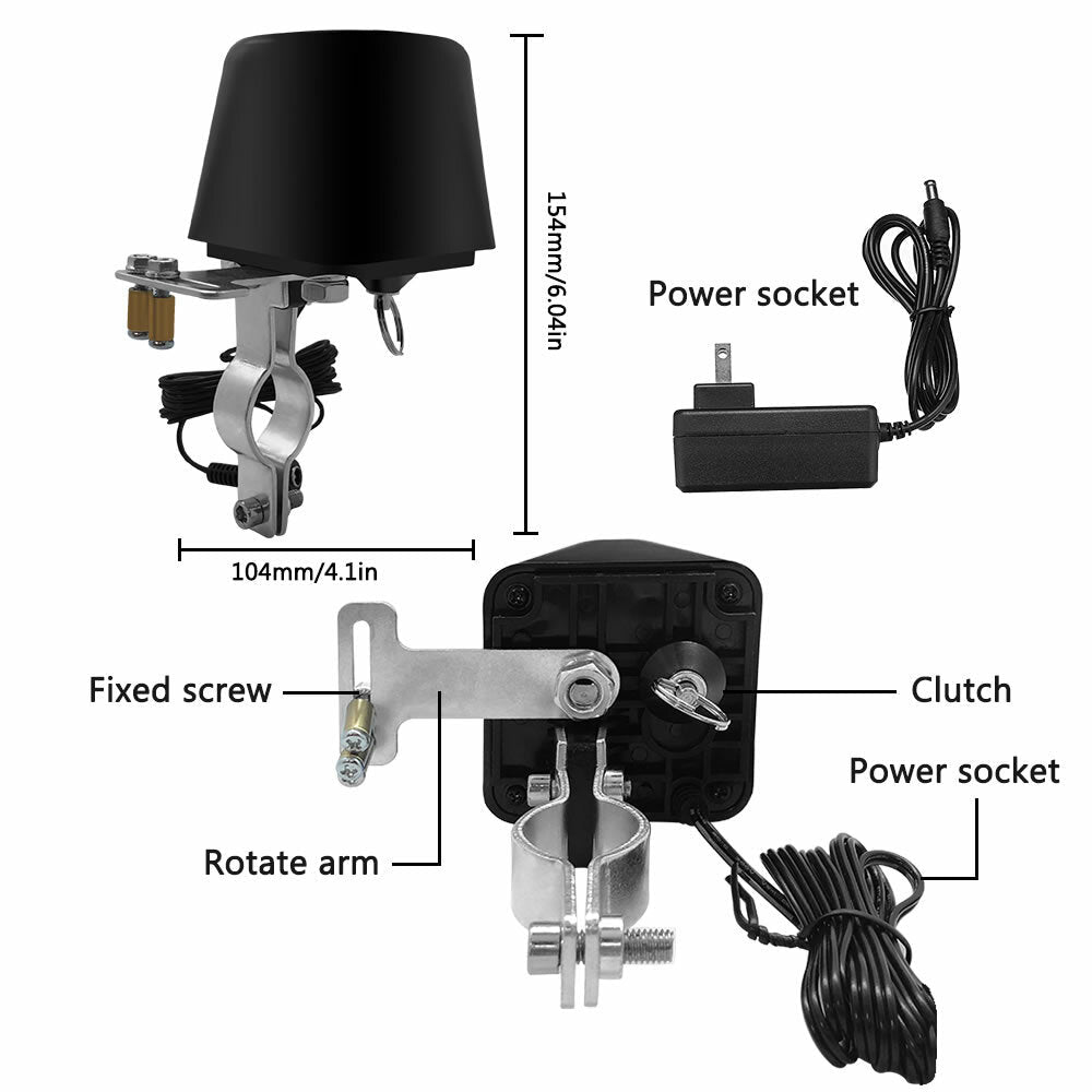 Smart WiFi Switch Water Valve Controller Home Automation System Gas Water Control Valve Work with Alexa Google