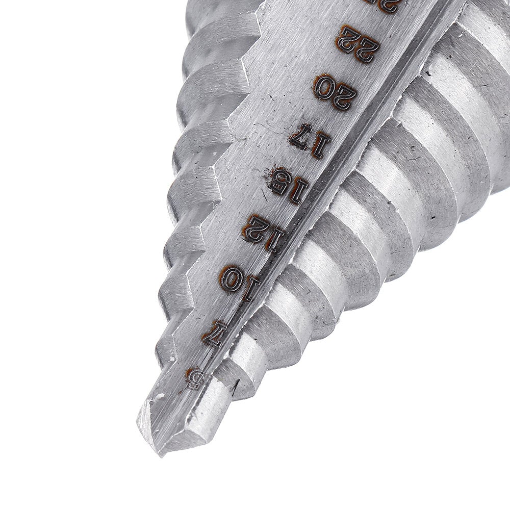 5-35mm HSS Step Drill Bit High Speed Steel Wood Hole Cutter