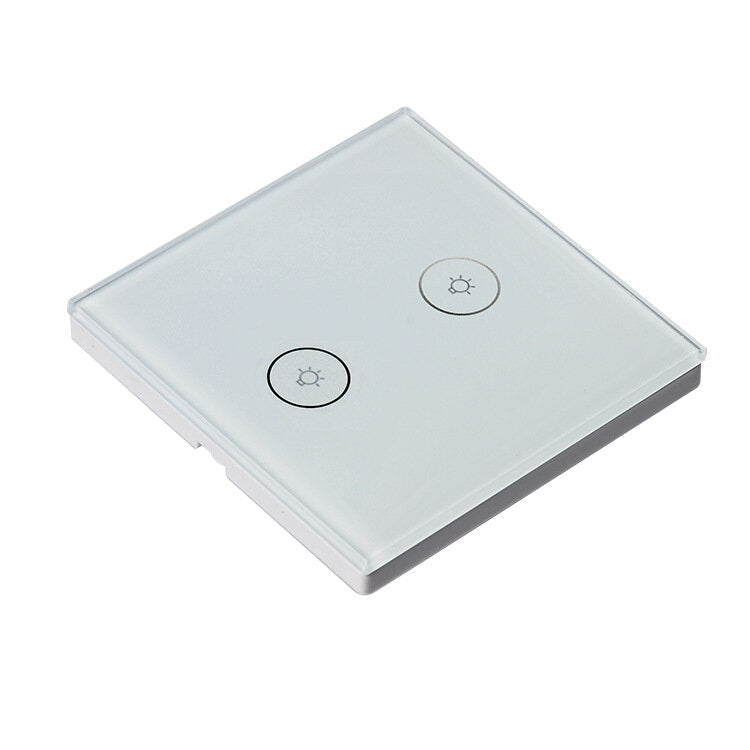 AC100-240V Smart Touch Switch 86 Type Smart EU Standard 2Gang Switch Work with Alexa Google Home