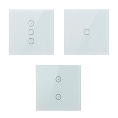 WIFI Smart Voice Control Glass Panel Switch EU Plug Waterproof Glass Touch Screen Support Alexa Google1/2/3 Gang Timer Switch