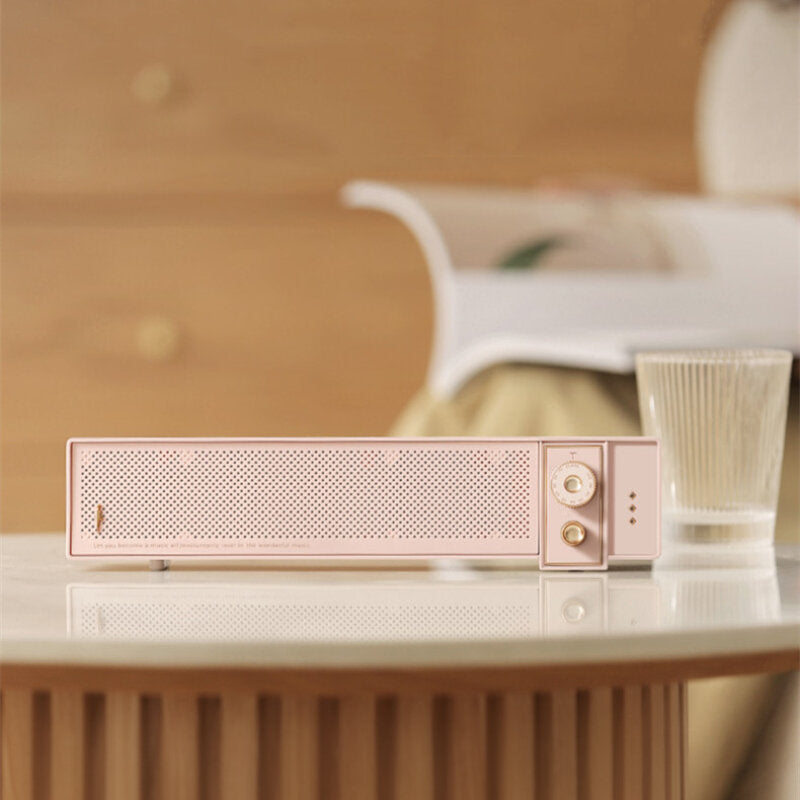 Retro Wireless Bluetooth 5.0 Soundbar Long Life Battery 4 Playing ModE Hi-Fi Sound Portable Speaker for Home Outdoor
