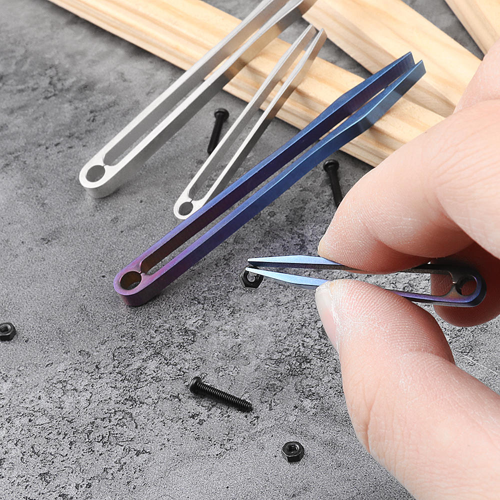 Titanium Alloy Mini Tweezer Portable Emergency CNC Clip Tool