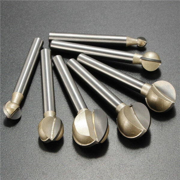 6mm Shank 6-20mm Steel Ball Cutter Woodworking Milling Carving Tool