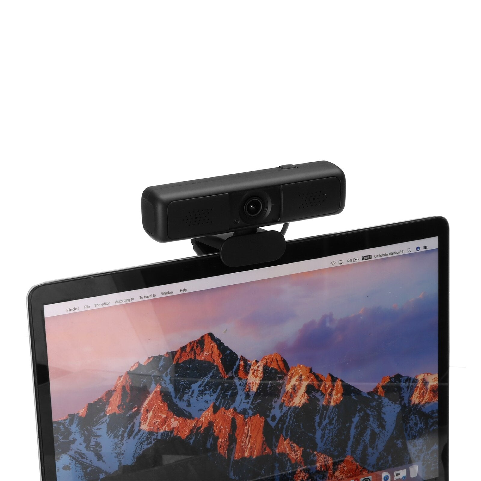 HD 1440P Webcam Auto-Focus Light Correction Built-in Stereo Microphone Wired USB Computer Cam Camera with Tripod Len Cap