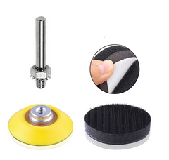 203pcs Sandpaper Pads Set 60/80/100/120/240 Grit Sander Disc Abrasive with Sticky Disk Cushion Pad Fit Polishing Tools