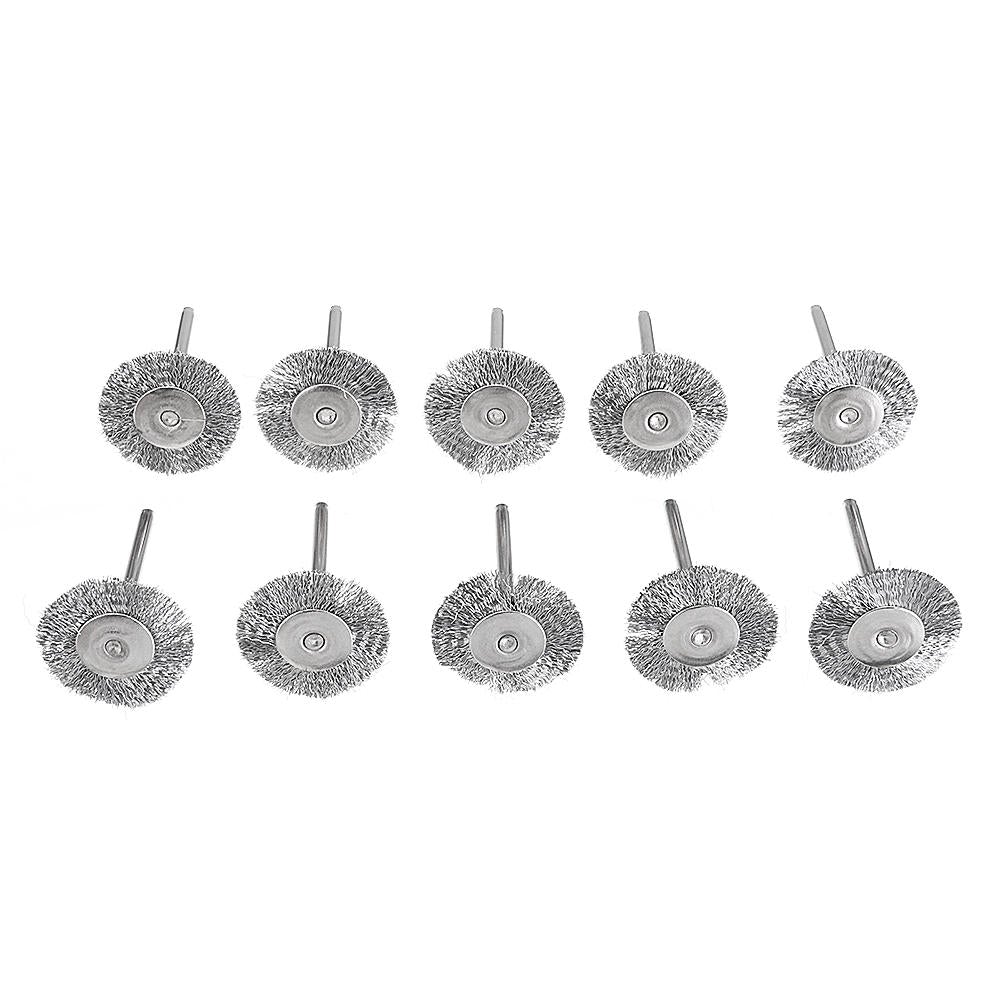 20pcs Stainless Steel Wire Brush Set Cleaner Polishing Brushes Cup Wheel For Dremel Rotary Tool