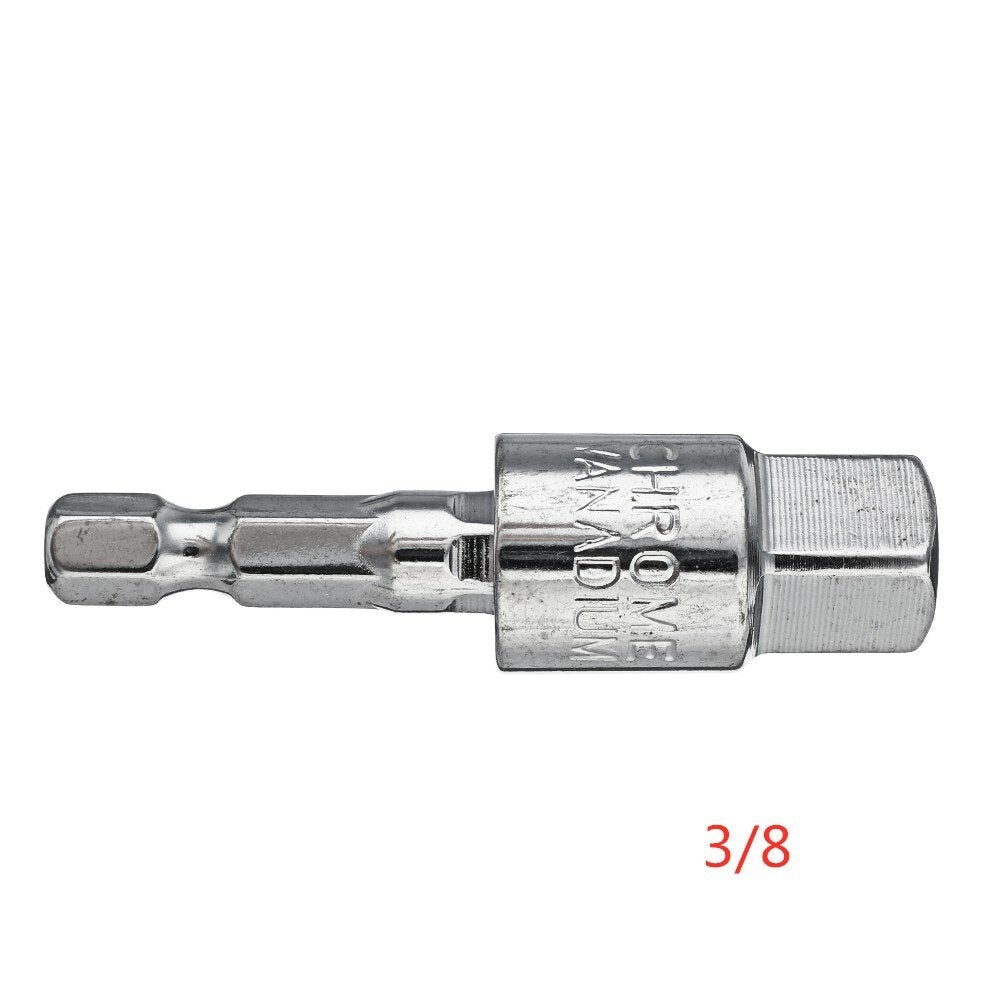 360 Degree Rotating Square Head Universal Adapter 1/4 3/8 1/2 Inch Sleeve Connecting Rod