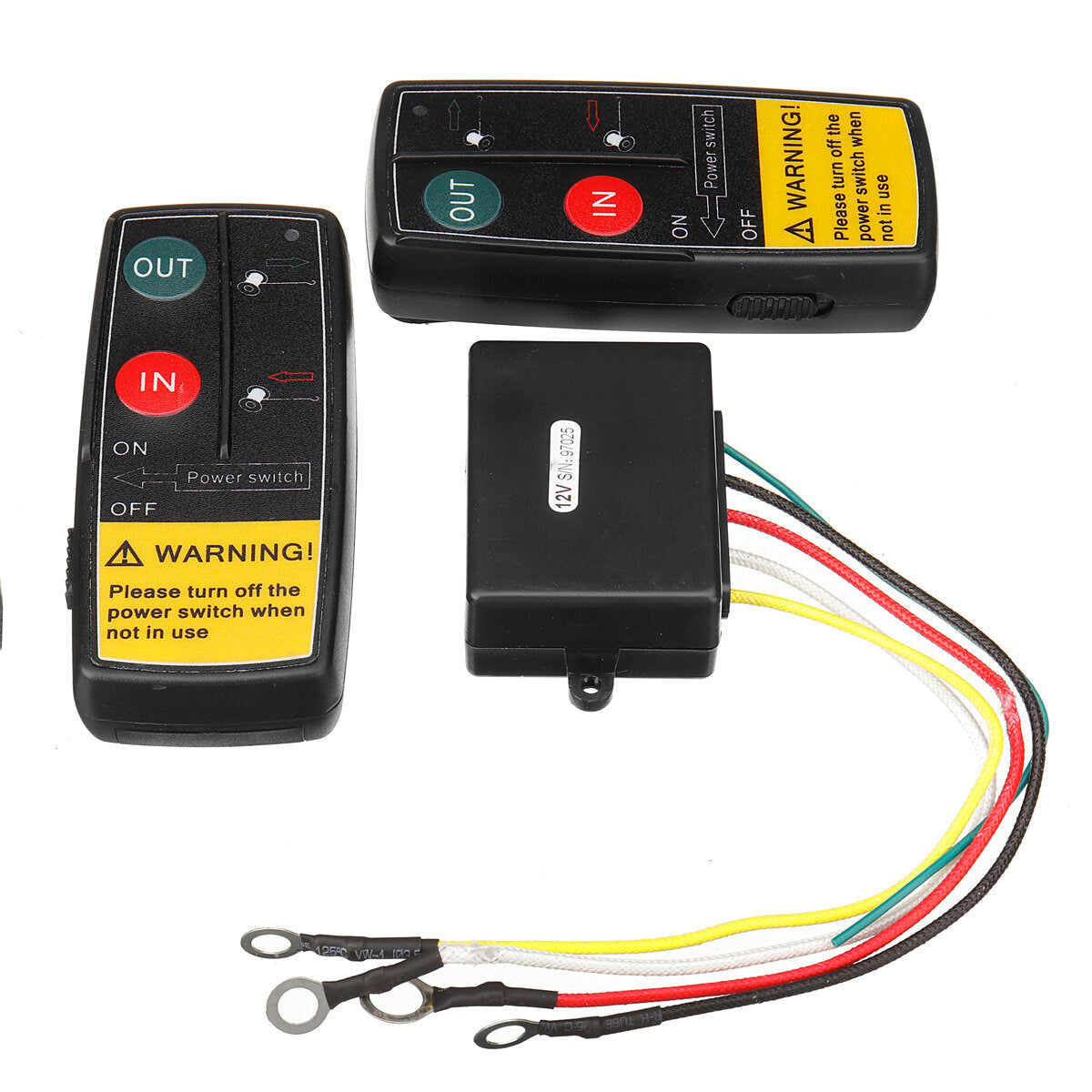 12/24V Electric Winch Wireless Remote Control System for Truck Jeep ATV Winch