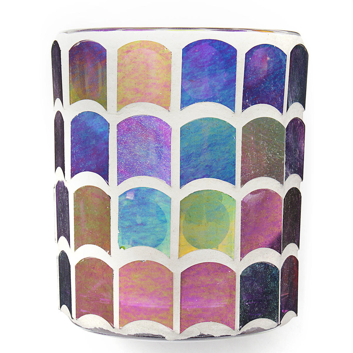 Glass Candle Holder Votive Moroccan Tea Light Table Lamp Candleholder