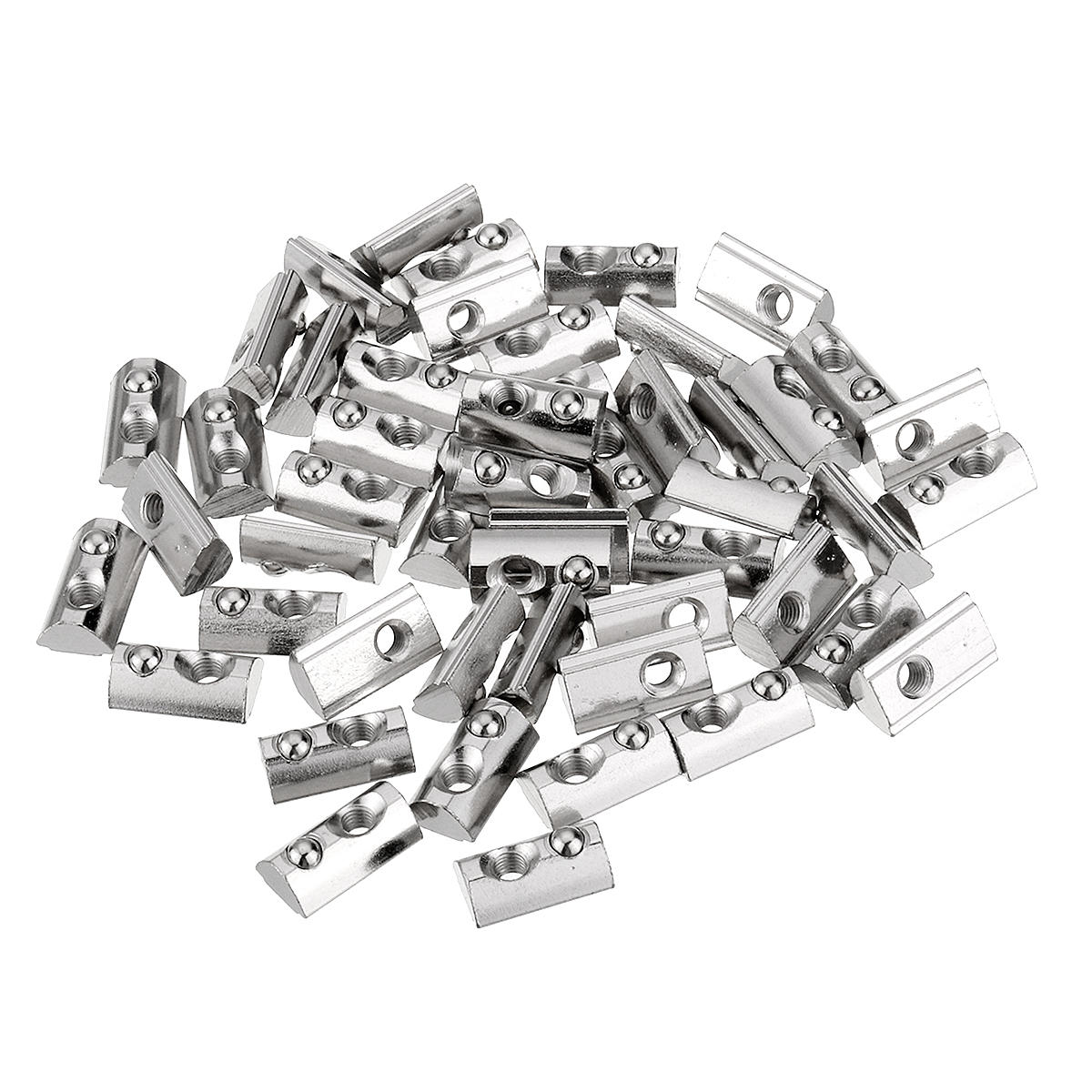50pcs 30 Series Round Roll T Slot Elastic Nut Spring Nut for 30 Series Aluminum Profile
