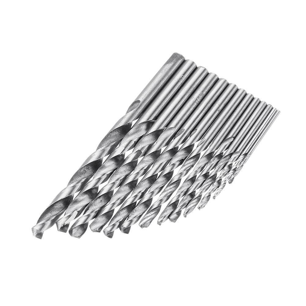 13pcs 1.5-6.5mm HSS Twist Drill Bit Set High Speed Steel Straight Shank