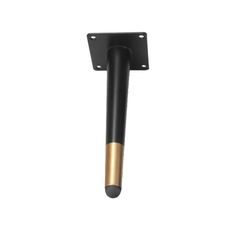 4pcs 10/15/20/25/30cm Golden-black Cone Furniture Leg for TV Cabinet Coffee Table Sofa Bedside Bathroom