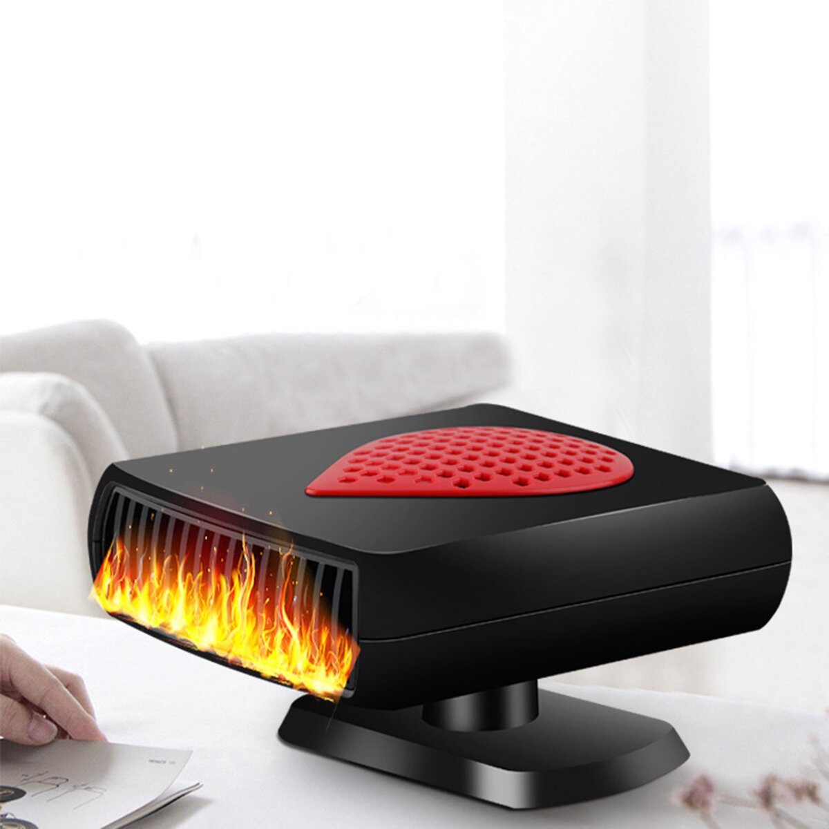 150W Car Heater Heating Cooling Fan Defroster Demister Purify 2 Speeds 360 Rotation Low Noise