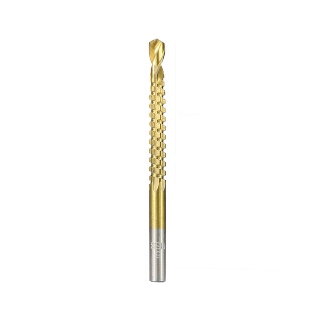 6pcs 3-8mm HSS Drill Bit Titanium Plating Coated Hole Saw Drill Bit Set Wood Hole Cutter Core Drill