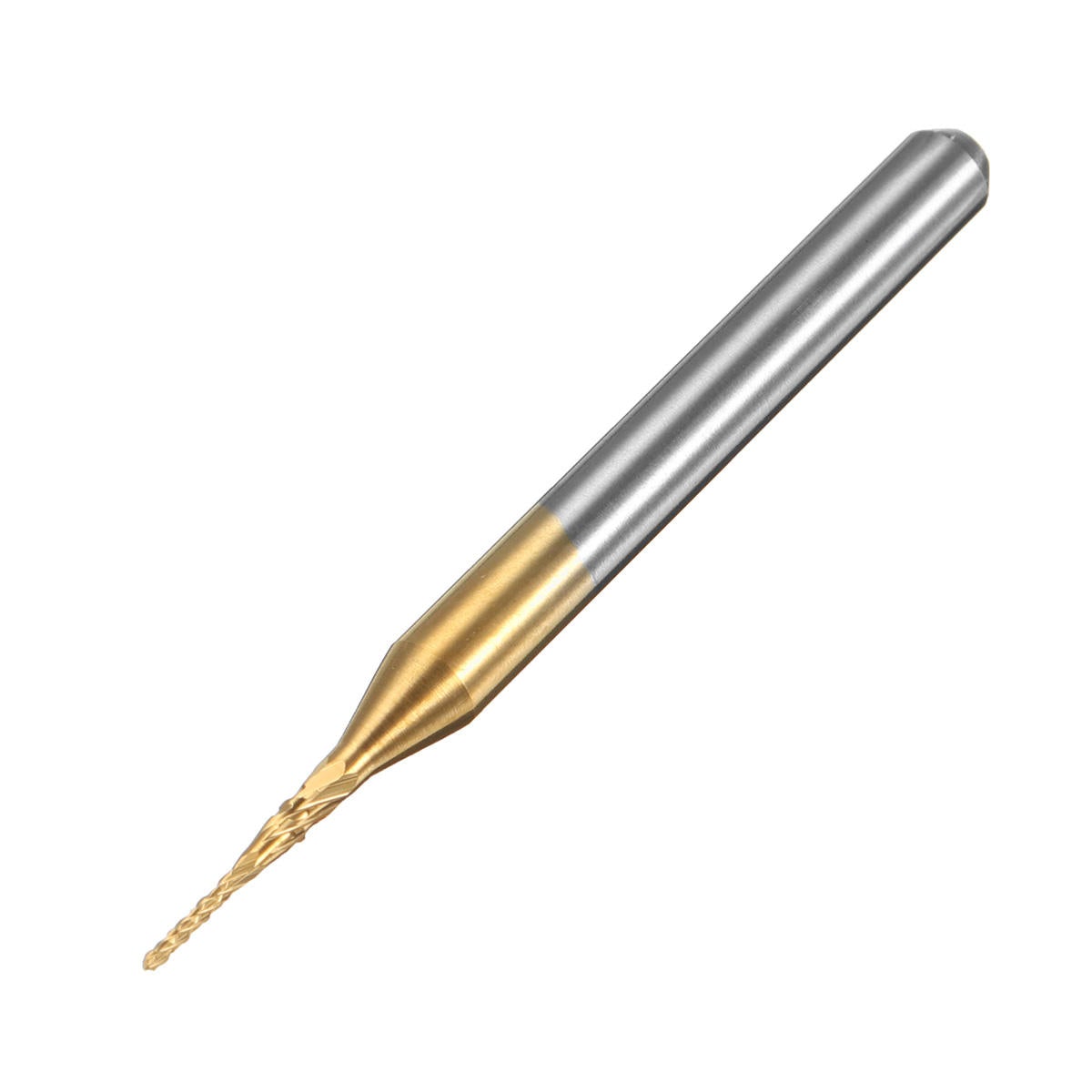 10pcs 0.6mm Titanium Coated Engraving Milling Cutter Carbide End Mill Rotary Burr