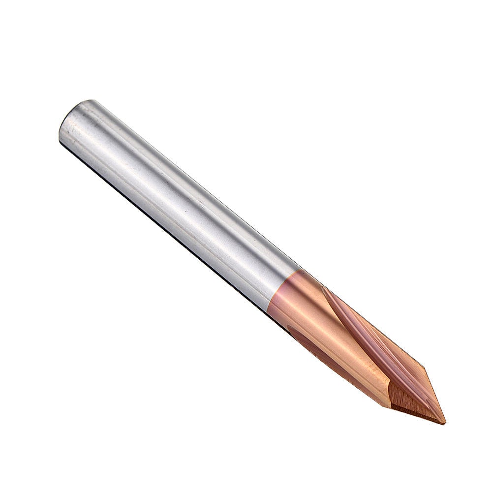 3 Flutes 90 Degree AlTiN Coating Chamfer Mill HRC55 2-8mm Tungsten Steel Milling Cutter