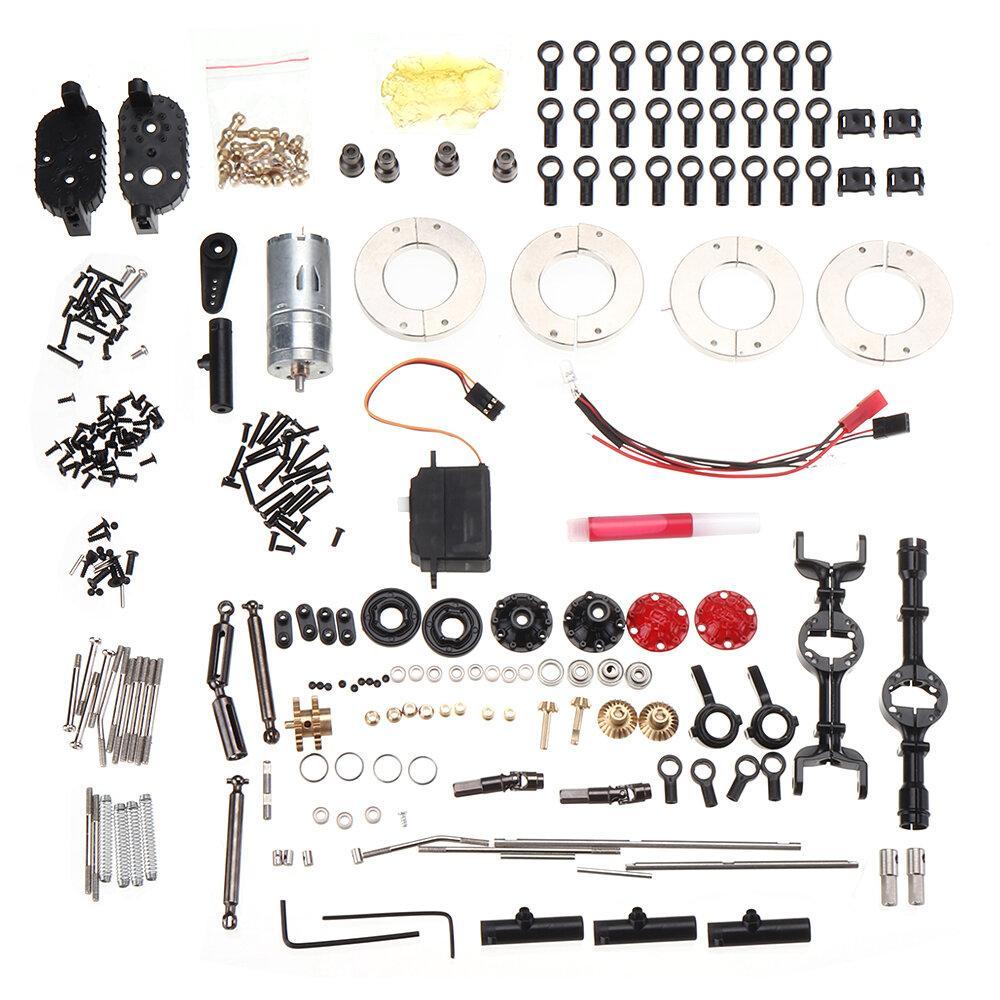 Metal Edition Kit 4WD 2.4G Crawler Off Road RC Car 2CH Vehicle Models With Head Light