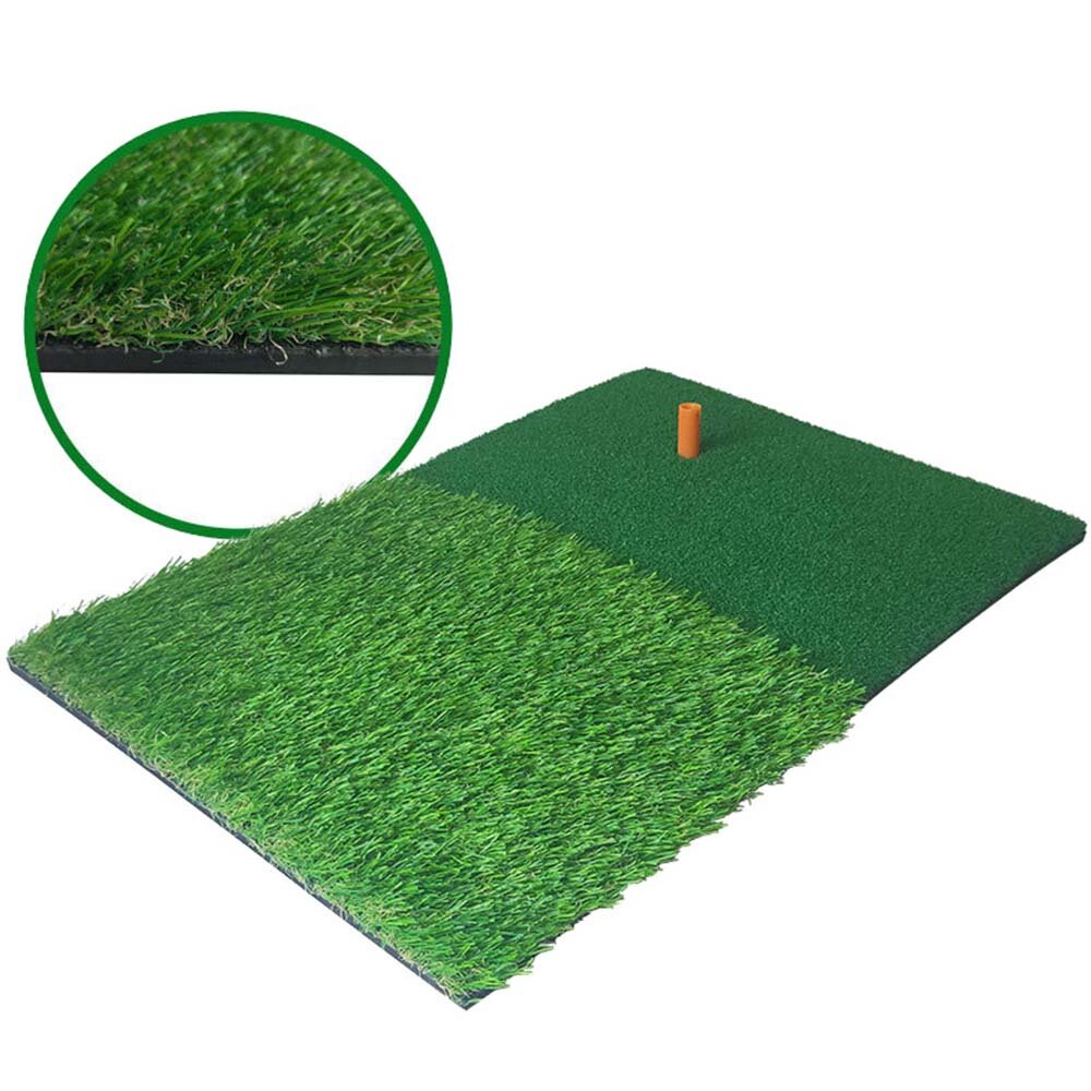 60*40CM Golf Practice Mat 2-in-1 With Golf Ball T Golf Hitting Practice Faux Turf Backyard Outdoor Golf Training Equipment