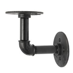2pcs 3/4 Inch Iron Pipe Shelf Bracket Industrial Pipe Scaffold Board Shelf Brackets