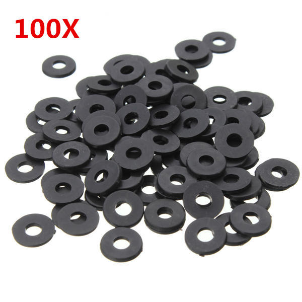 M3NW1 Black Flat Nylon Washer OD 8mm for M3 Screws 100pcs