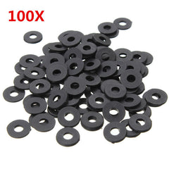 M3NW1 Black Flat Nylon Washer OD 8mm for M3 Screws 100pcs