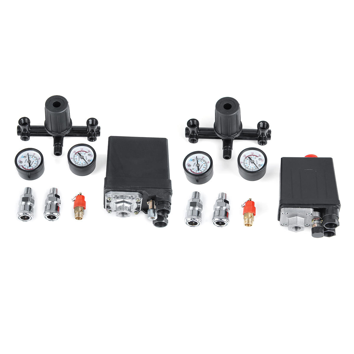 Air Compressor Pressure Switch Air Valve Manifold Compressor Control Regulator Gauges 220V/380V