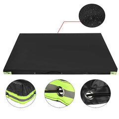 600D Trailer Cover 150-170cm Heavy Duty PVC Waterproof Windproof Dust Protector With Rubber Belt