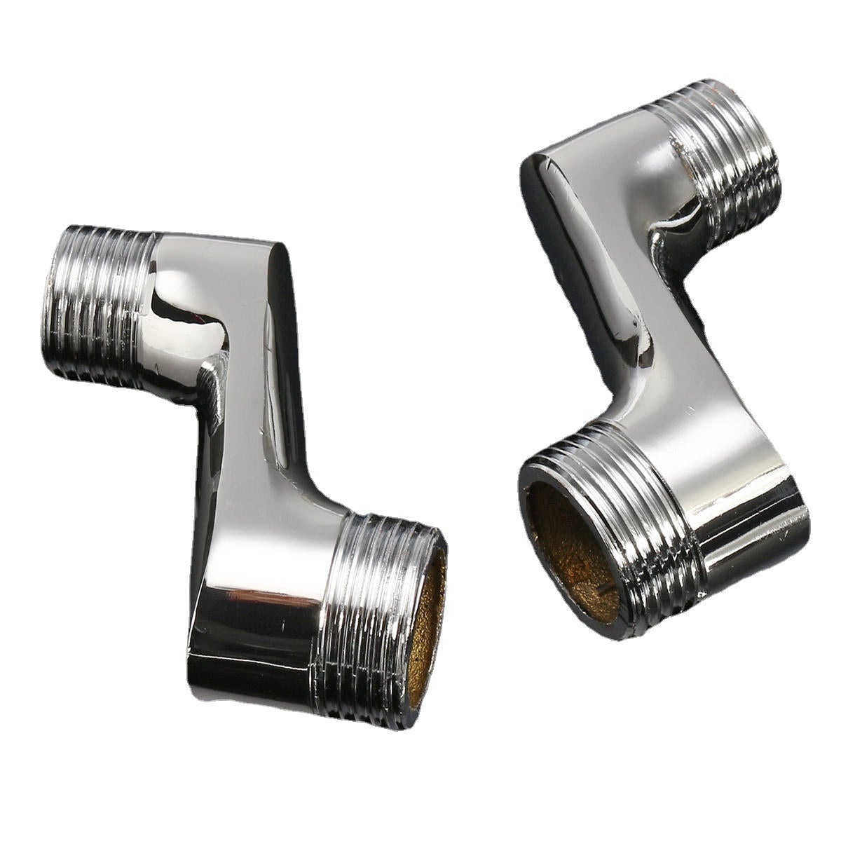 2Pcs Claw Foot Bath Tub Shower Faucet Adjustable Adapter Swing Arms 3/4 1/2 Replacement Accessories