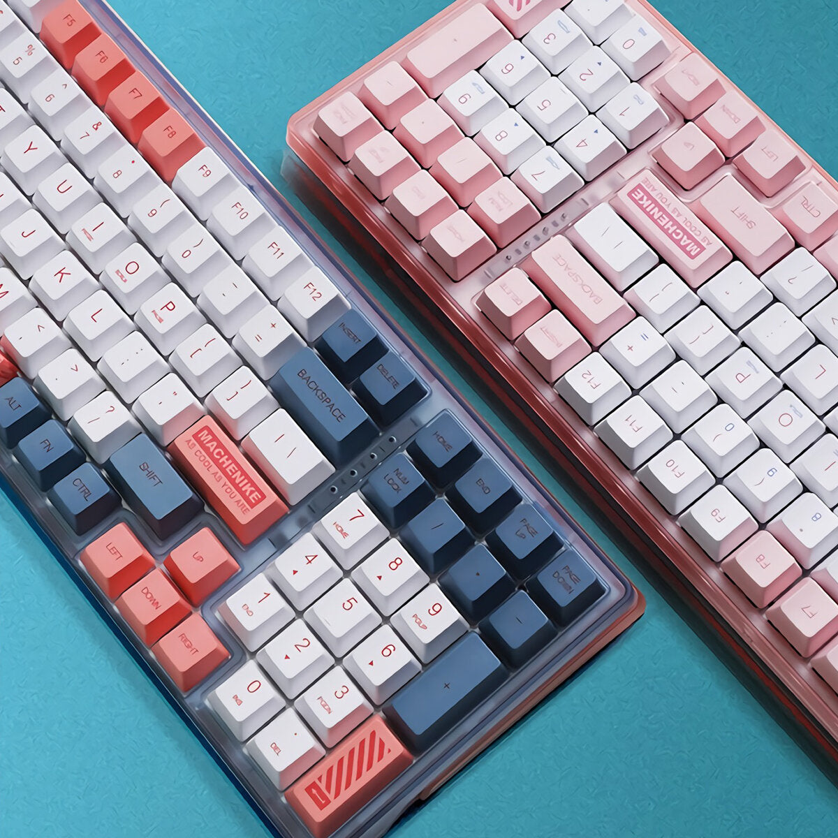 Mechanical Gaming Keyboard Triple-Mode Programmable 100 Keys PBT Keycaps 3/5-Pin Hot Swappable For Type-C Wired Bluetooth 2.4G Wireless