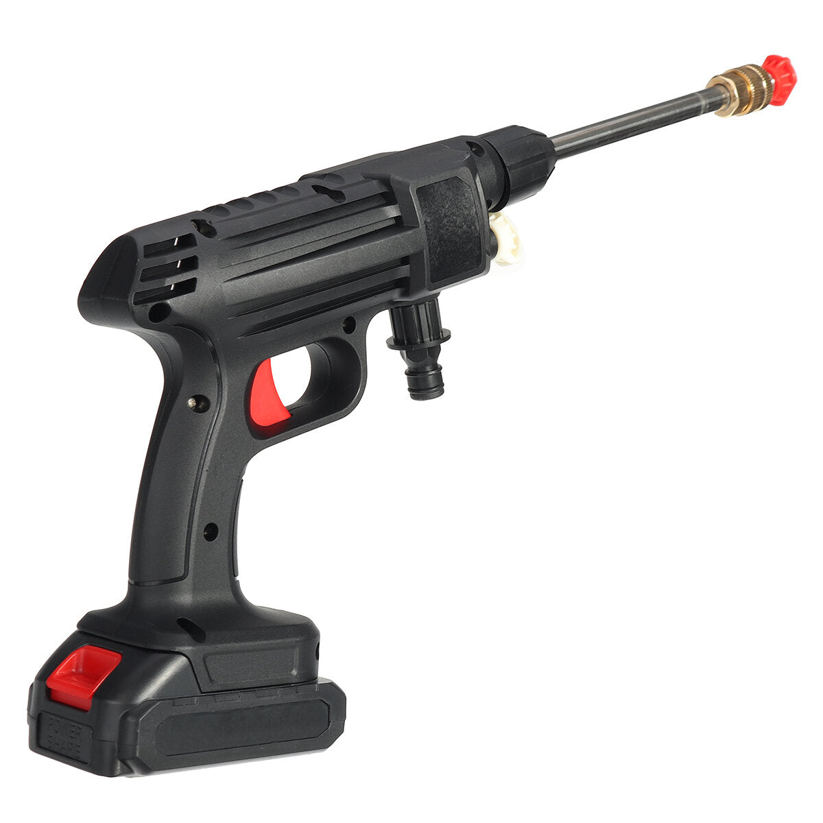 24V Cordless High Pressure Washer Car Washing Machine Water Spray Cleaning Guns w/ 1/2 Battery