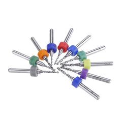 10pcs 1.1-2.0mm PCB Drill Bit Set Carbide Engraving Milling Cutter for CNC Circuit Board