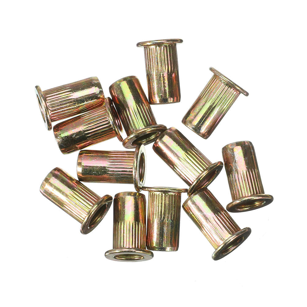 175Pcs Mixed Zinc Plated Threaded Rivnuts Blindnuts Nutserts M3-M10 Insert Rivet Nut Assortment Kit