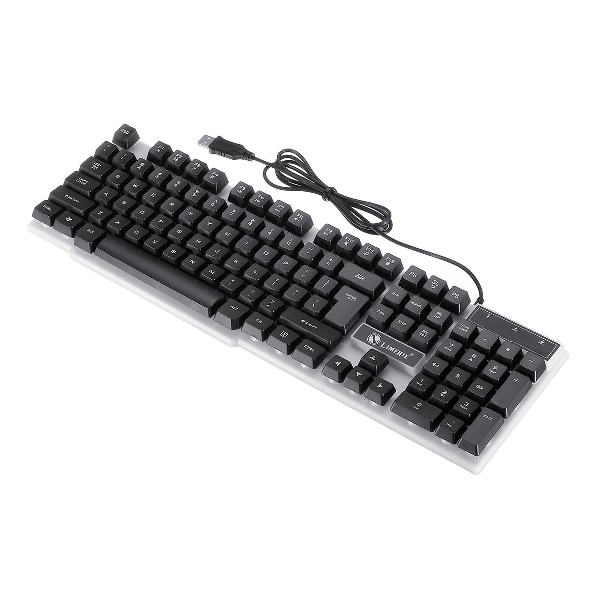 104 Keys RGB Backlight Superthin Gaming Keyboard and 2.4GHZ 1200DPI 3 buttons USB Optical Gaming Mouse
