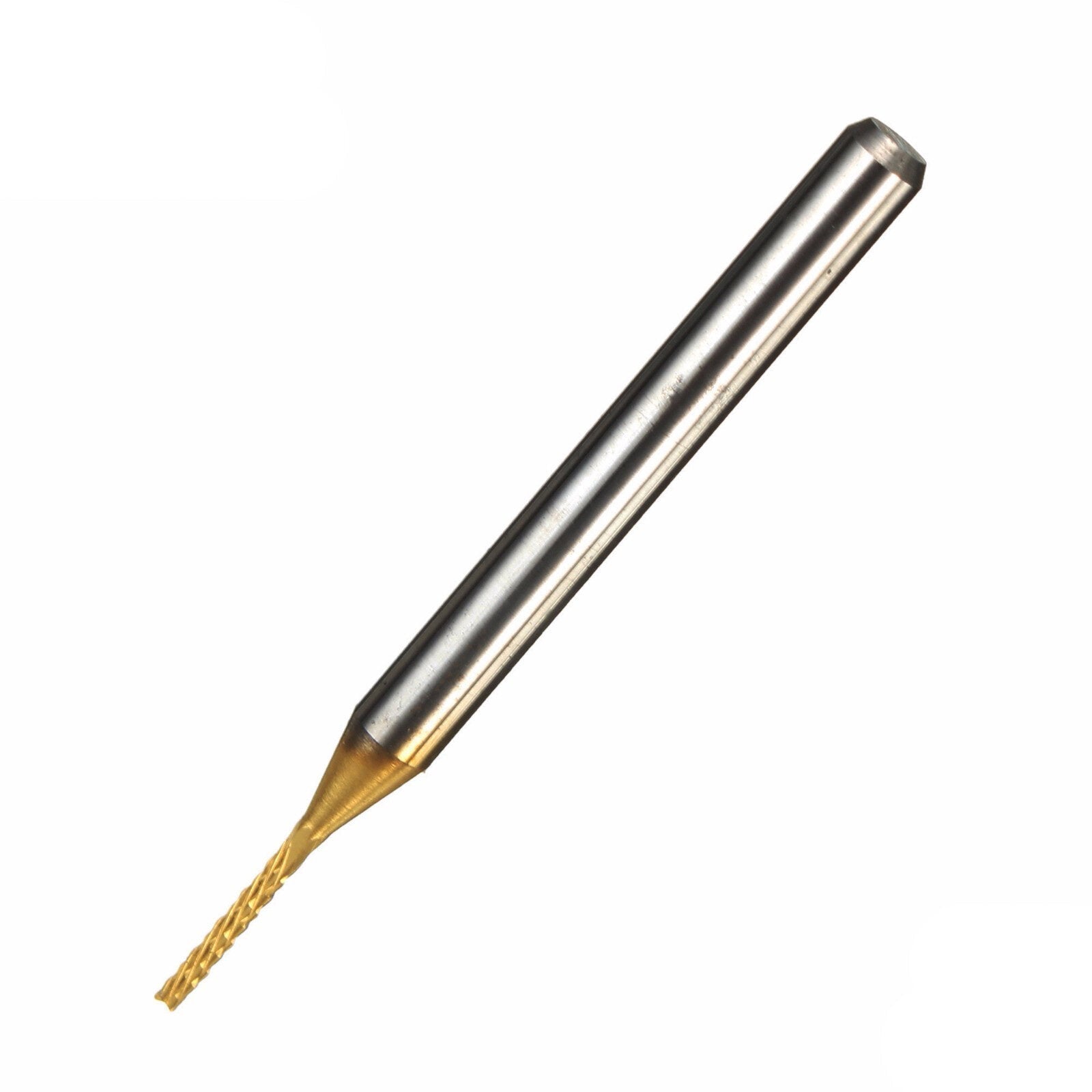 10pcs 1.0mm Carbide PCB Bits 1/8 Inch Shank Titanium Coated End Mill Engraving Bits