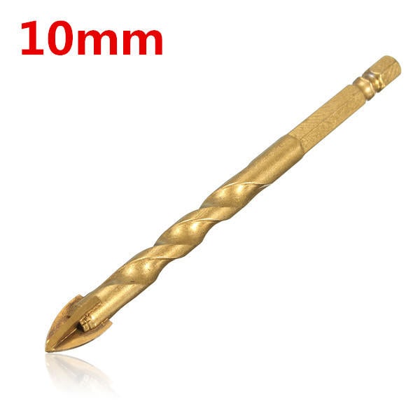 Tungsten Carbide Hex Shank Tile Glass Cross Spear Head Drill Bit 6/8/10/12mm