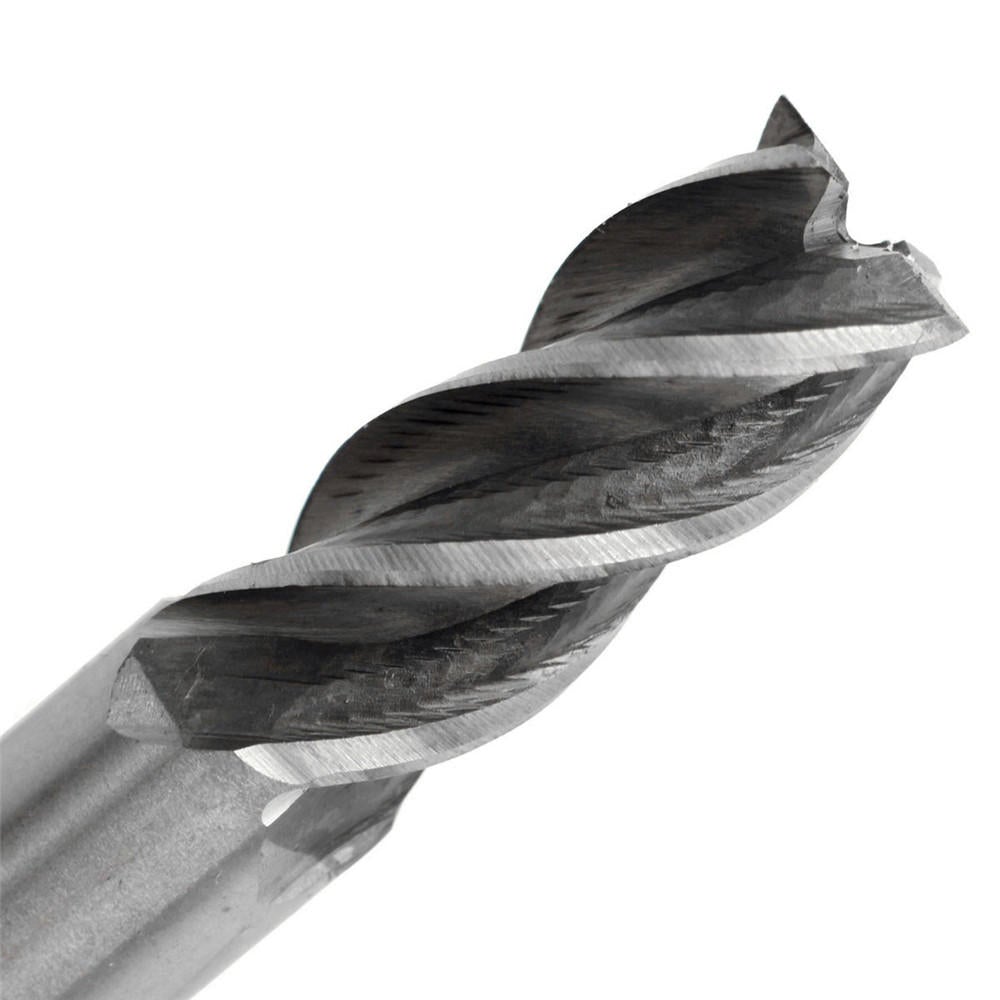 8pcs 2-12mm 4 Flute End Mill Cutter HSS Straight Shank Milling Cutter CNC Tool