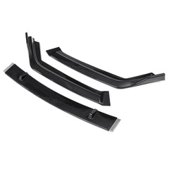 3PCS Carbon Fiber Look Front Bumper Lip Body Kit Spoiler