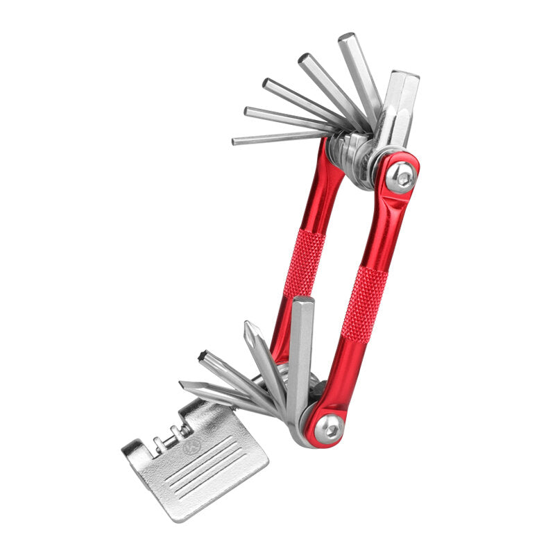 11 In 1 Multi-Function Bicycle Repair Tool Allen Wrench Slotted/Phillips Screwdriver Chain Cutter Bike Tools Kit Cycling Fishing