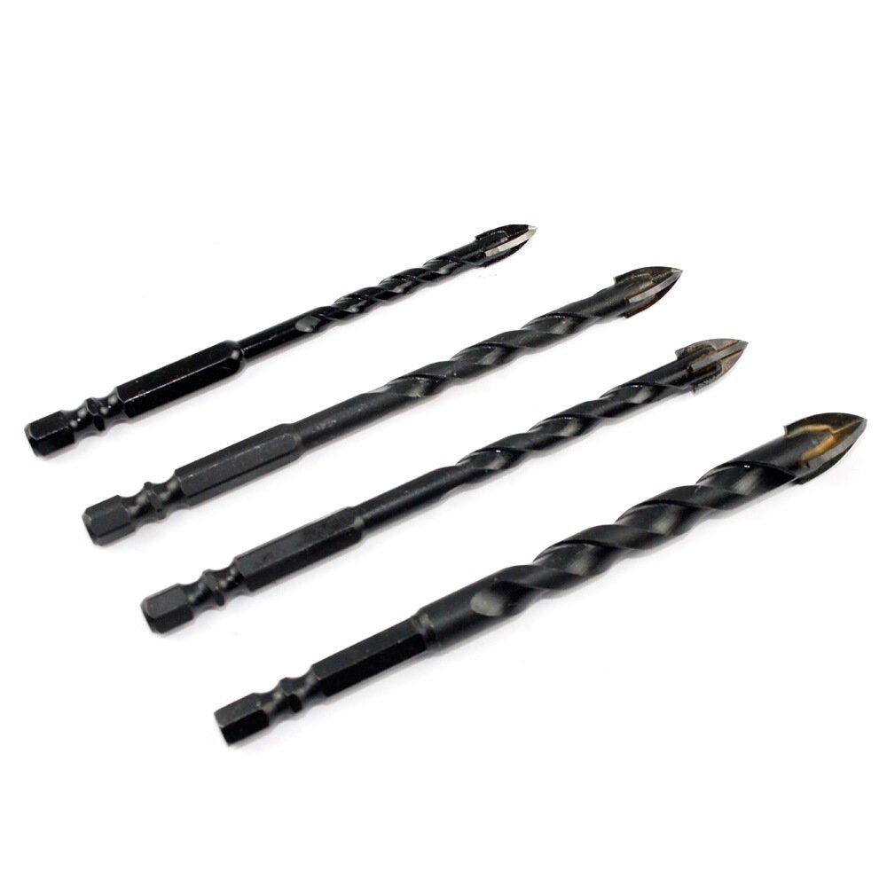 5-12mm 4 Flutes Triangle Overlord Drill Hole Saw Cutter Electric For Tile Concrete Glass Marble