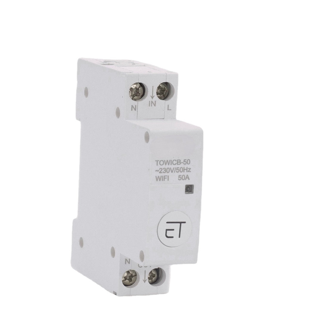 WiFi Circuit Breaker Remote Control by eWeLink APP Voice Control With Amazon Alexa Google Home 18mm Din Rail Main Switch