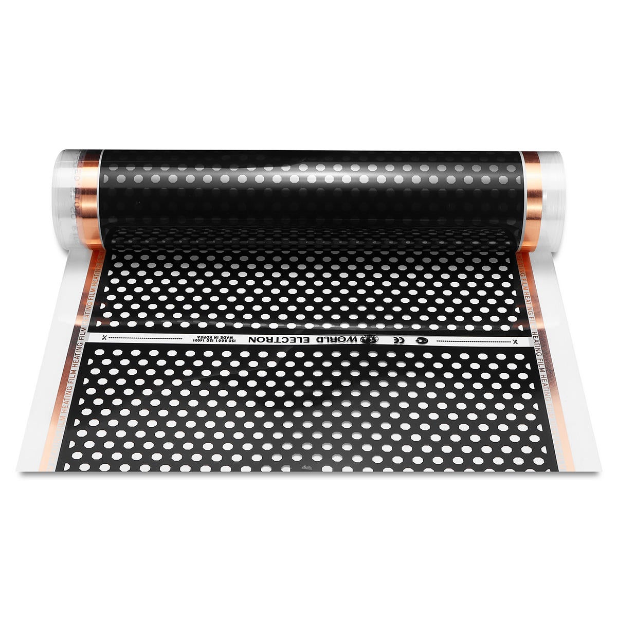 50-200cm 220W Honeycomb Reticulated Floor Heating Film Infrared Underfloor Film Pads