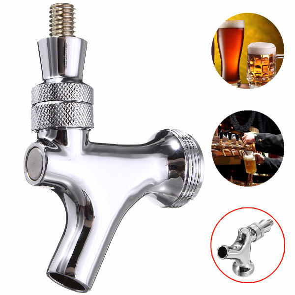 Chrome Draft Home Brew Beer Faucet Tap for Kegerator Tower