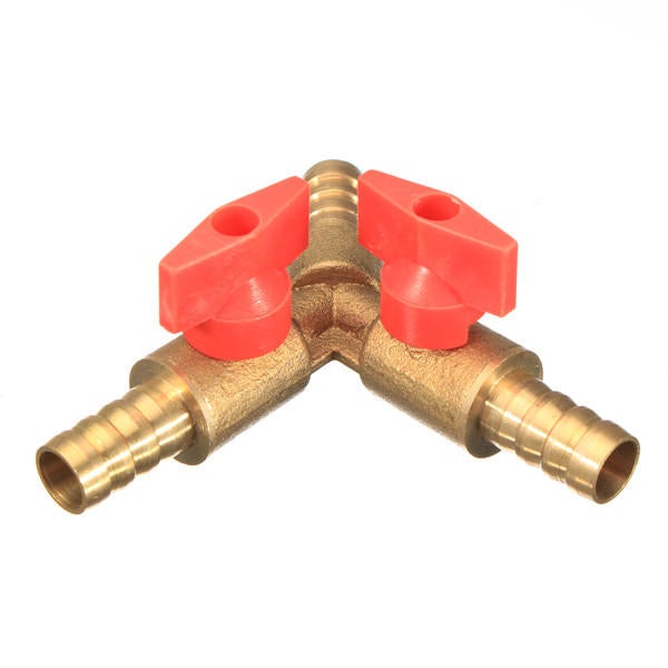 3/8 Inch Brass Y Shape 3 Way Shut off Ball Valve Fitting