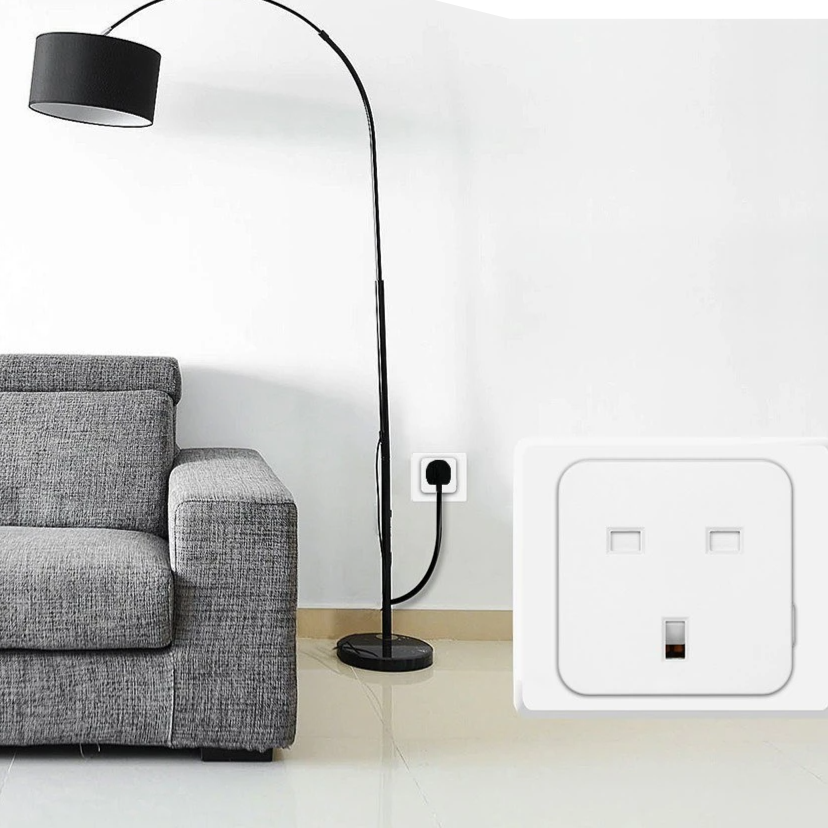 AC 100-240V 13A Smart Wi-Fi Plug Voice Control Compatible with Alexa/ Google Home